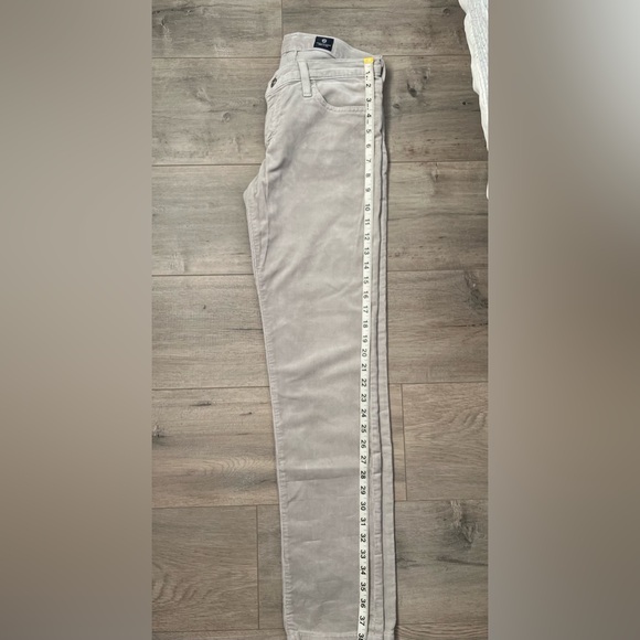 AG Adriano Goldschmied the Stilt cigarette leg corduroy pants in beige - Picture 9 of 11